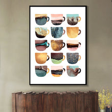 Load image into Gallery viewer, Designer Coffee Cup Canvas, 6 styles (Unframed)
