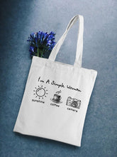 Load image into Gallery viewer, &quot;Simple Woman&quot; Canvas Tote
